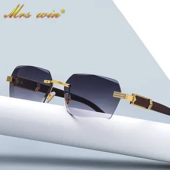 2021 Új Divat Luxus Fa Stílus Lrregular Tér Napszemüveg Férfiak, Nők, Régi Márka, Design napszemüvegek UV400 Oculos De Sol