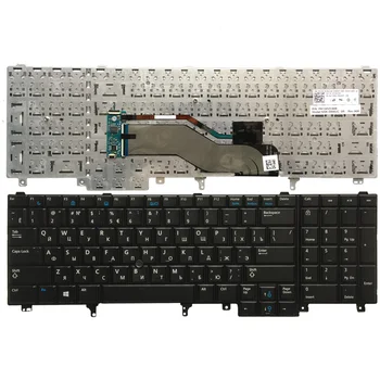 ÚJ orosz Laptop Billentyűzet DELL E6520 Teclado E6530 E6540 E5520 E5520M E5530 fekete