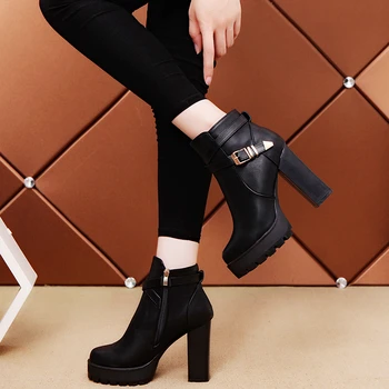 10 cm-es Magassarkú Őszi Téli Chelsea Boots Női 2021 Luxus Design Platform Fém Díszek a Nők Punk Gótikus Csizma
