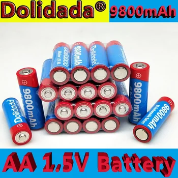 4~20 db AA újratölthető akkumulátor 9800mah 1,5 V Új Újratölthető Alkáli batery a led játék mp3