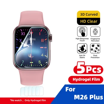5db Hidrogél Film M26 Plusz Smartwatch Teljes Lefedettség Film Hidrogél Védőfólia Smart Óra Tartozékok (Nem Üveg)