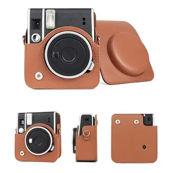 Fintie védőtok Fuji-Polaroid instax mini40 táska, Vintage PU kamera tároló védelme táska bőr tok