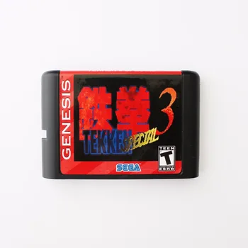 Tekken 3 Különleges 16 bites SEGA MD Játék Kártya Sega Mega Drive Genesis