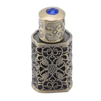 Retro Fém Parfümös Üveg Arab Stílus Illóolaj Üveg Tartály Királyi Üveg Esküvő Party Dekoráció Ajándék
