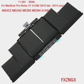 11.26 V 95Wh Valódi A1494 Akkumulátor MacBook Pro Retina 15