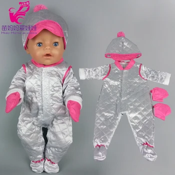 a baba ruhák 40 cm-es baba téli sí hacukában sapka szett, 17 hüvelykes baby doll outwear