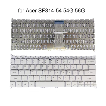 Számítógép angol billentyűzet Acer Swift 3 SF314-54 SF314-56G SF314-54G 52L8 80RR MINKET laptop csere billentyűzet fehér részek