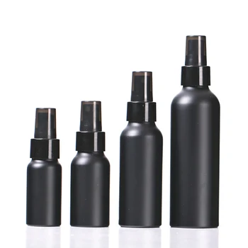 Hordozható Utazási Fekete Alumínium Palack Üres Üveg Parfüm Spray Palackot Tiszta Krém Lényeg Krém Üveg Kozmetikai Csomagolás