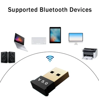 V5.0 Vezeték nélküli USB-Bluetooth-5.0 Adapter Bluetooth Dongle Zene Vevő Adapter Bluetooth-Zender Voor Asztali Win 10 Draadloze