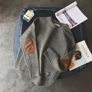 2021 férfi pulóver pulóver őszi új divat alkalmi laza vastag O-nyak gyapjú kötött plus size Harajuku streetwear pulóver M-5XL