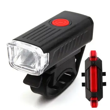 300 Lumen Kerékpár Lámpa Bicikli Lámpa USB Újratölthető Első Fényszóró Zseblámpa & Kerékpár Lámpa Biztonsági Figyelmeztető Lámpa Új