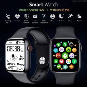 Okos Karóra Férfiaknak a Nők Buletooth Hívás Smartwatch Osztott Képernyő Aludni Monitor Sport Karóra Ios, Android часы relogio
