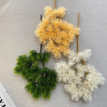 Műanyag Mesterséges Fenyő Cypress Növény Bonsai Asztal Kerti Műanyag Fa Ága