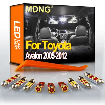 MDNG 12db Toyota Avalon 2005 2006 2007 2008 2009 2010 2011 2012 Canbus Autó Izzó LED Beltéri Dome Térkép olvasólámpa Készlet