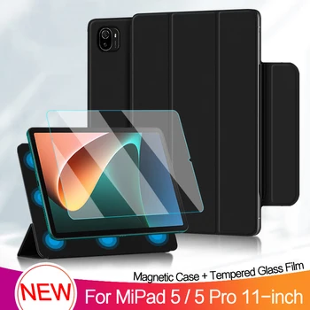 Okos Esetben A XiaoMi MiPad 5 Pro 11 2021 Tabletta Védő Erős Mágneses Adszorpciós Állni Fedezni MiPad5 Mi Pad 5 Pro Shell