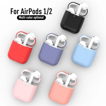 Puha Szilikon Esetekben Az Apple Airpods 1/2 Védő Bluetooth Fülhallgató Cover Az Apple Air Pod Töltés Box Zsák