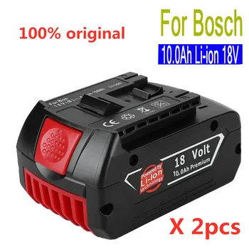 ÚJ 18V10000mAh Újratölthető A Bosch 18V Akkumulátor Backup10.0A Hordozható Csere BAT609 Jelzőfény+3A Akkumulátor Töltő