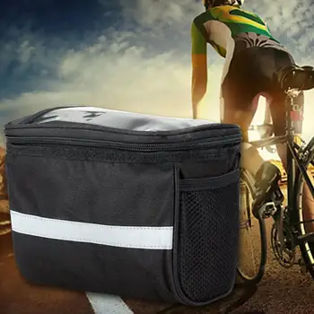 Nagy kapacitású vízálló kerékpár első kormány tároló táska lovaglás összecsukható táska kerékpár táska elülső cső állvány kormány táska