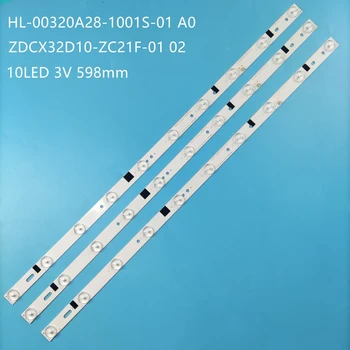 3 DB LED-es Háttérvilágítás szalag A H32B3100E CX315DLEDM 303CX320035 180.DT0-32D700-0H HL-00320A28-1001S-01 A0 ZDCX32D10-ZC21F-01 02