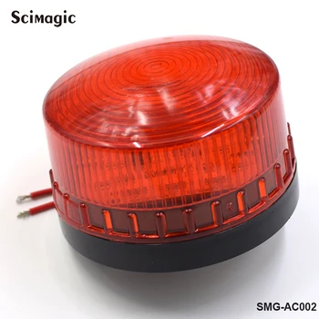12V LED-Riasztó Strobe Jel Figyelmeztető Lámpa Piros Villogó Fény