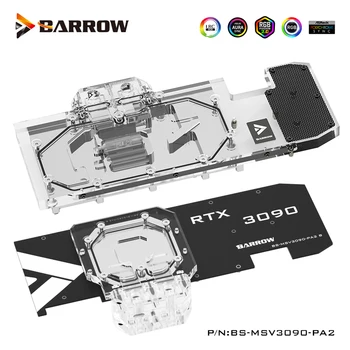 Barrow GPU Víz Blokk Az MSI RTX 3090/3080 VENTUS 3X OC 24G/10G,5V,Támogatja a Mount Eredeti hátlap ,BS-MSV3090-PA2