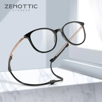 ZENOTTIC TR-90 Hordozható Mágneses Szemüveg Keret Anti Kék Fény Szemüveget A Nyakán Lóg Rövidlátás Optikai Szemüveg Férfiak Nők