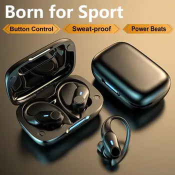 TWS 5.1 Bluetooth-Kompatibilis Fülhallgató LED Kijelző Vezeték nélküli Fejhallgató zajszűrős Fülhallgatót Vízálló Sport Fülhallgató Mikrofon
