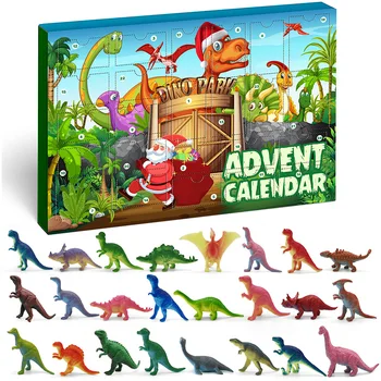 Dinoszaurusz Adventi Naptár a Fiúk 2021 Karácsony, 24 Dinoszauruszok Adatok Playset Visszaszámlálás Nap Karácsonyi Ünnep, Karácsony Surpri