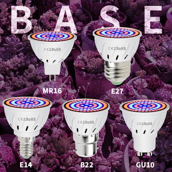 E27 LED Nő Könnyű E14 LED Teljes Spektrumú GU10 Beltéri Növekvő Izzó, A Virág Palánta MR16 LED Növény Lámpa Növény Növekedési Fény B22