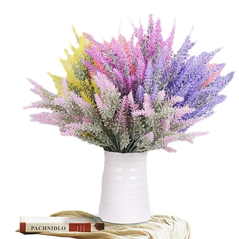 Romantikus Provence dekoráció levendula virág selyem művirágok szemű dekoratív Szimuláció a vízi növények