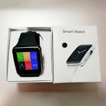 X6 Képernyő Intelligens Karóra Férfi Nő Bluetooth-Kompatibilis Fényképezőgép Támogatja a SIM-TF Kártya Hívás Smartwatch Android Telefon PK DZ09