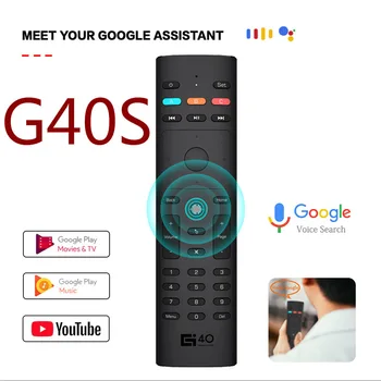 2020 G40 hangalapú Keresés Air Egér Infravörös Tanulás Gyro Okos Távirányító Távirányító, kapu Android TV Box PC
