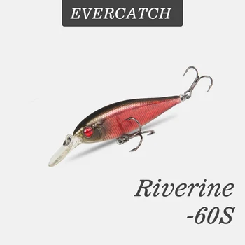 Evercatch Folyóvízi 60mm/5g mini casting jerkbait süllyedő ponty rattlin wobblerek csalik a pisztráng, sügér sügér, csuka harcsa