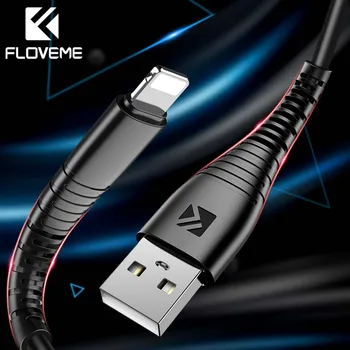 FLOVEME Micro USB Kábel Világítás Kábel iPhone X 6 7 8 Plusz Töltő Kábelek C Típusú Kábel Hi-Húzó adatátviteli Cabo 0,3 m/1m
