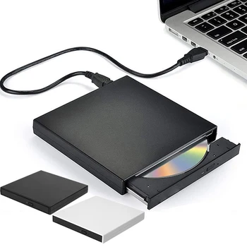 USB 2.0 DVD Felvevő Optikai Meghajtó Esetben Készlet Külső Mobil Burkolat CD Író-Olvasó Laptop PC CD Író