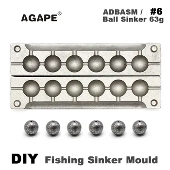 AGAPE DIY Halászati Labda-Bőröstül Penész ADBASM/#6-Labda-Bőröstül 63g 6 Üregek