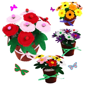 Játékok Gyerekeknek Kézműves Gyerekek DIY virágcserép Cserepes Növény Óvodai Tanulás, Oktatás Játékok Gyerekeknek Montessori Oktatási Segédanyagok Játék