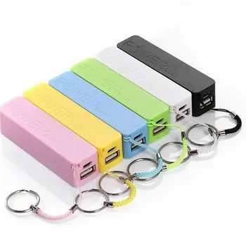 1db Hordozható Külső USB-Power Bank Esetben Csomag, Doboz, Töltő Nincs Akkumulátor Powerbank A kulcstartó