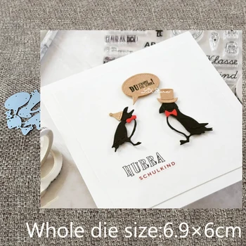 Új Design Kézműves Fém sablon penész Vágás Meghal kalap madarak dekoráció scrapbook meghalni darabok Album Papír Kártya Kézműves Dombornyomás