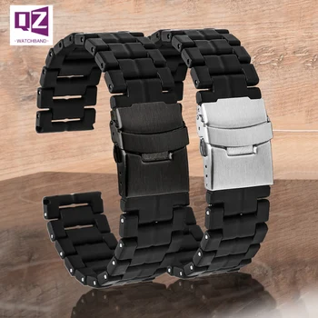 Műanyag acél watchband a luminox 3051 3080 3150 8800 nézni zenekar 23 mm szíj sport mans karóra karkötő watchbands fekete