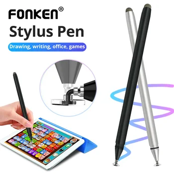 Az iPad mini Ceruza, Univerzális 2 1 Szál Stylus Pen Érintőképernyős Rajz Pen Kapacitív Képernyő Caneta Android Tablet Tollal
