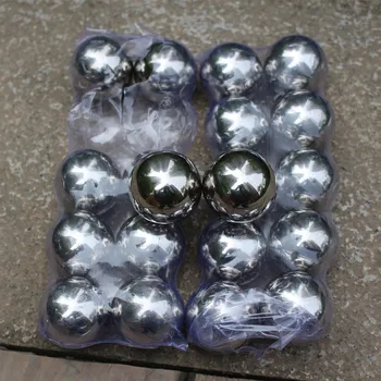 Ezüst Dia 32 mm-es 3.2 cm-304 rozsdamentes acélból készült üreges golyó zökkenőmentes tükör labdát családi udvar belső dekoráció labdát úszó