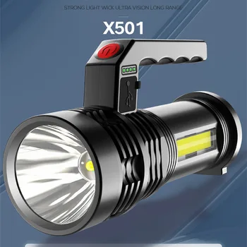 XHP500 LED Zseblámpa legerősebb Lámpa USB Fáklya Lámpás Vadászat Lámpa Kézi Lámpa USB Újratölthető ingyenes szállítási 1db/sok