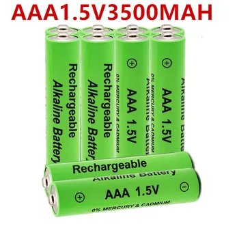 4/8/10/12DB 1,5 V AAA újratölthető akkumulátor 3500mah AAA 1,5 V-os Új Újratölthető Alkáli batery a led játék AAA akkumulátor