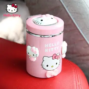Hello Kitty Személyiség Kreatív Aranyos Trend Anti-őszi Autó Fedett, többfunkciós Kocsi Háztartási Hálószoba Hamutartó