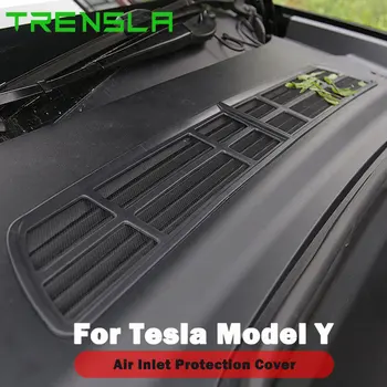 2021 Tesla Model Y rovaroktól Nettó előlap légkondicionáló Bevitel Rács Tiszta Levegő Belépési védőburkolat Tartozékok