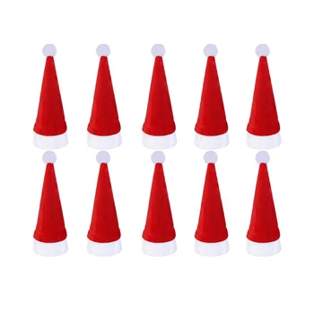 10db Asztali Tartót táska Karácsonyi kalap Karácsonyi 2020 Karácsonyi Dekoráció az Otthoni Konyha Karácsonyi Dekoráció