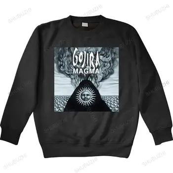 új őszi melegítőfelső Gojira Heavy Metal Zenekar, a Magma Album Logo Férfi Fekete Maximum kapucnis pamut kapucnis pulóver telt