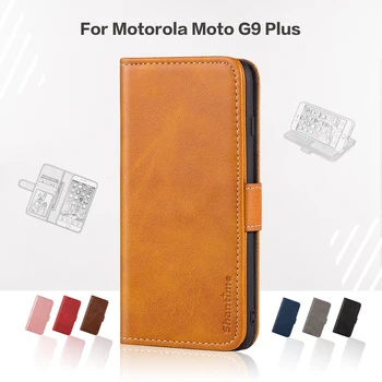 Fedél Motorola Moto G9 Plusz Üzleti Ügyben Bőr Luxus Mágnes Pénztárca Tok Motorola Moto G9 Plusz Telefon Fedél