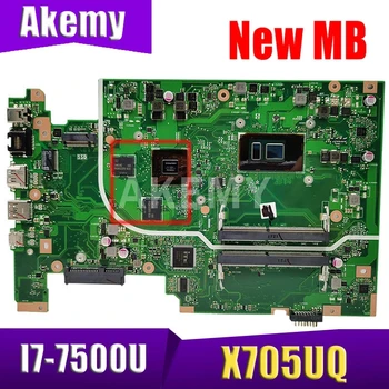 Akemy X705UQ MAIN_BD./I7-7500U (V2G) GPU-s Alaplap Az ASUS X705UQ X705UN X705UB X705U Laptop Alaplap 90NB0EY0-R00030